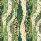 Makower Golden Wave Green