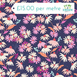 Andover Petals & Stitches Echinacea Blue