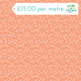 Andover Petals & Stitches Sunshine Blooms Coral