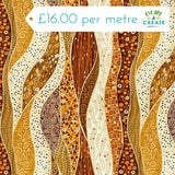 Makower Golden Wave Yellow