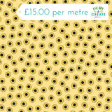 Andover Sunny Honey Mini Sunflower on Yellow