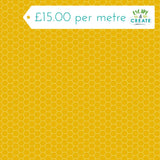 Andover Sunny Honey Honeycomb on Dark Yellow