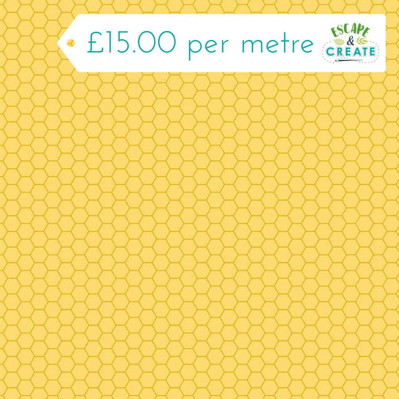 Andover Sunny Honey Honeycomb on Yellow
