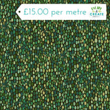 Makower Prehistoric Pebbles Jungle Greens