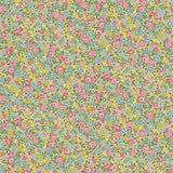 Makower Petite Fleur Rose Green