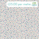 Makower Petite Fleur Ditzy Blue