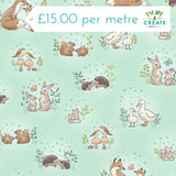 Makower Little Ones Hugs Teal