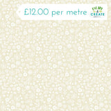 Makower Essentials Doodle Ditzy on Light Cream