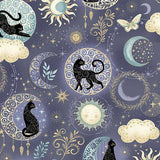 Makower Charmed Twilight Blue