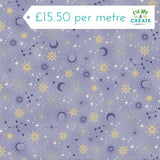 Makower Charmed Galaxy Blue