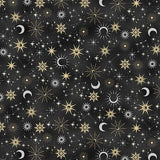 Makower Charmed Galaxy Black