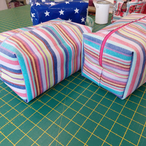 Sewing with Oilcloth (Boxy Toiletry Bag)