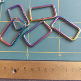 Rectangle Rings 40mm Rainbow