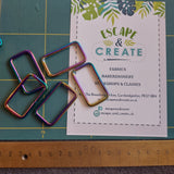 Rectangle Rings 40mm Rainbow