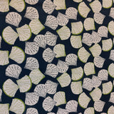 Cotton Lawn (Pima) Delicate Shells on Navy