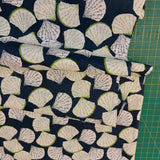 Cotton Lawn (Pima) Delicate Shells on Navy
