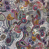 Cotton Lawn (Pima) Multi Coloured Paisley