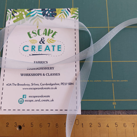 Ribbon Super Sheer 15mm Baby Blue