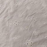 Broderie Anglais Floral Off White (100% Cotton)