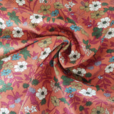 Viscose Twill Brick Floral