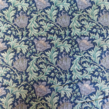 Cotton Lawn (Pima) William Morris Anenome Navy