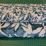 Cotton Lawn Leafy Petite in Denim