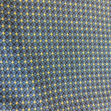 Lyocell Micro Dot Dark Teal & Mustard