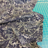 Lyocell Monstera Dark Green/Black