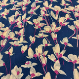 Lyocell Orchid on Navy