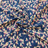 Lyocell Orchid on Navy