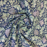 Cotton Lawn (Pima) William Morris Anenome Navy