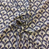 Viscose Cacti Flower Mint Purple