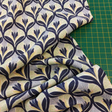 Viscose Cacti Flower Mint Purple
