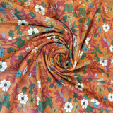 Viscose Twill Brick Floral