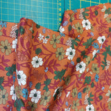Viscose Twill Brick Floral