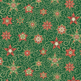 Makower Christmas Adorn Star Green