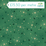 Makower Christmas Adorn Sparkle Green