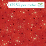Makower Christmas Adorn Sparkle Red
