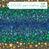 Makower Orbit Ombre Star Dark Sky
