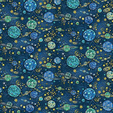Makower Orbit Galaxy Blue