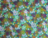 French Terry Colourful Flowers (Cotton)