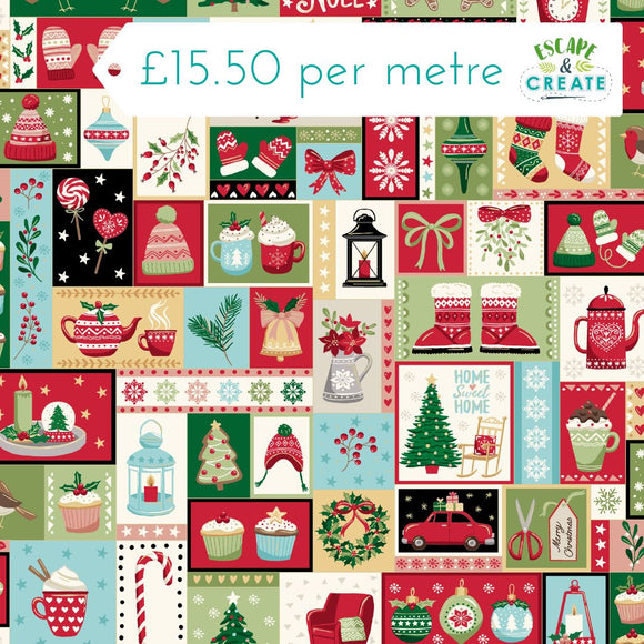 Makower Christmas Cosy Home Montage