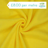 Fleece (Polar) in Plain Yellow
