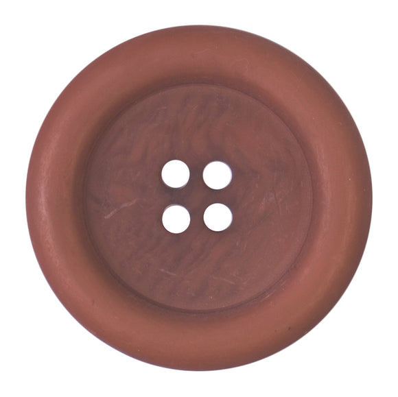 Button 34mm Round Wood Brown