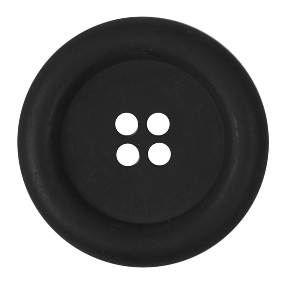 Button 34mm Round Black