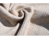Woolly Knit Viscose Blend Waffle in Sand