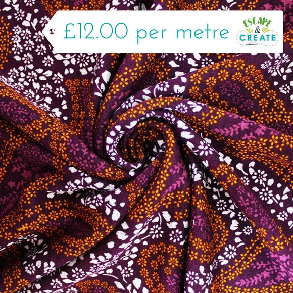 Ponte Roma Paisley Purple