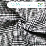 Wool Blend (Dogstooth) Black/Grey