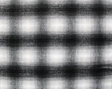 Wool Blend Large Check Black/White