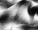 Wool Blend Large Check Black/White